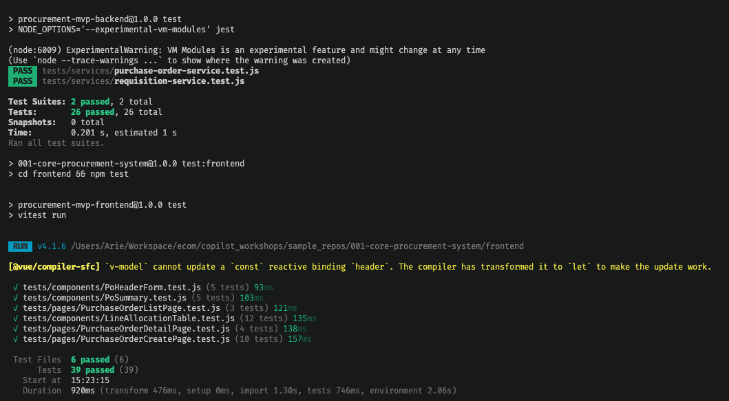 GitHub Copilot Workshop: Build a Procurement System MVP